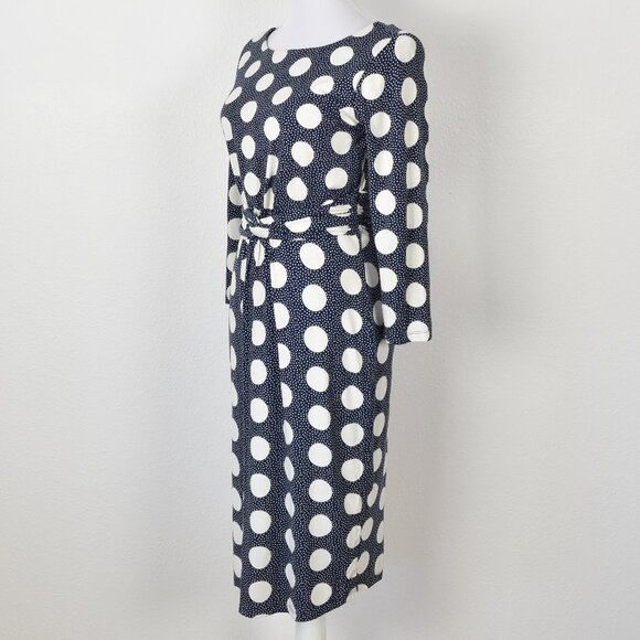 Boden Michelle Jersey Dress Polka Dot - 6 - Picture 8 of 9